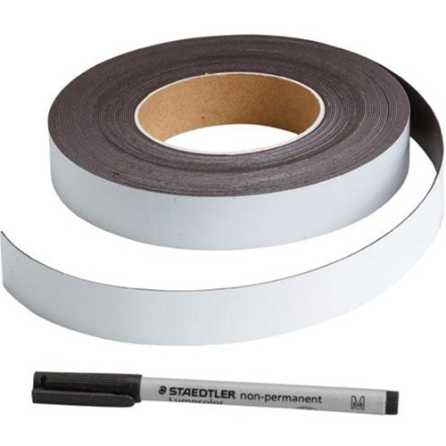 Write-On Magnetic Label, Magnetic, 600" L x 1" W EastCoast Offshore Supplies
