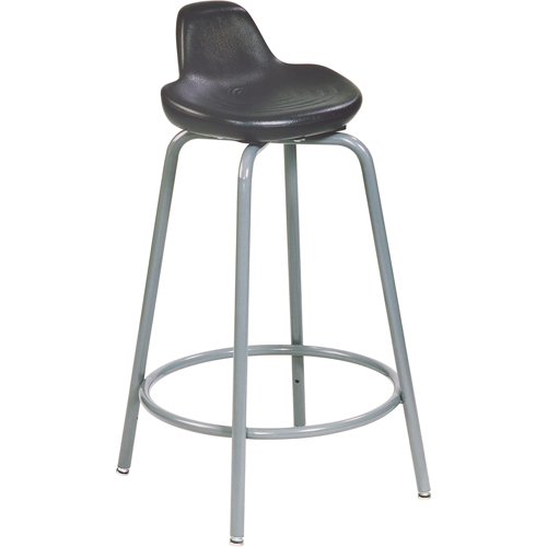 500 Series Stool, Sit/Stand, Adjustable, 18" - 26", Polyurethane Seat, Black EastCoast Offshore Supplies