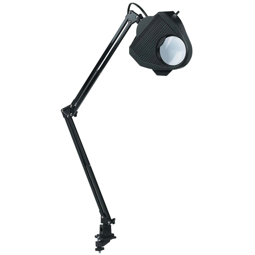Lampe de travail avec loupe, 60 W, Fluorescent/Incandescente/DEL, Pince, Col 40", Noir EastCoast Offshore Supplies