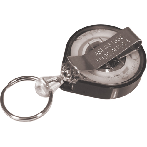 Retractable Mini-Bak&reg; Key Rings, Plastic, 36" Cable, Belt Clip Attachment EastCoast Offshore Supplies