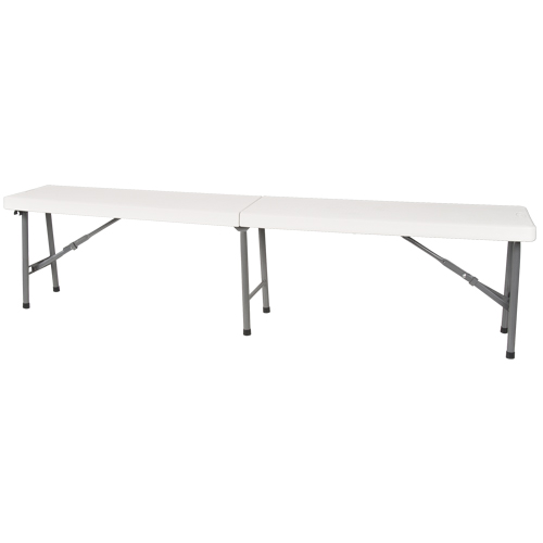 Folding Bench, Polyethylene, 72" L x 12" W x 17" H EastCoast Offshore Supplies