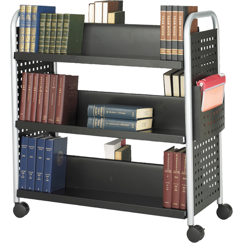 Scoot Book Carts, 200 lbs. Capacity, Black, 17-3/4" D x 41-1/4" L x 41-1/4" H, Steel EastCoast Offshore Supplies