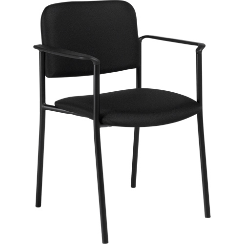 Chaises empilables, Tissu, Hauteur 32", Capacit&eacute; 300 lb, Noir EastCoast Offshore Supplies