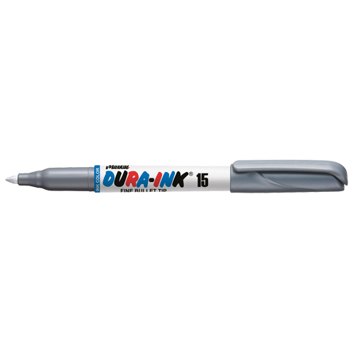 Dura-Ink&reg; #15 Permanent Marker, Fine, Silver EastCoast Offshore Supplies