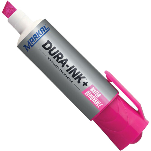 Dura-Ink&reg; WashAway Ink Marker, Pink, Chisel Tip EastCoast Offshore Supplies
