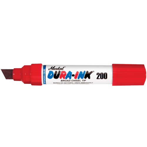 Marqueur no 200 Dura-Ink, Ciseau, Rouge EastCoast Offshore Supplies