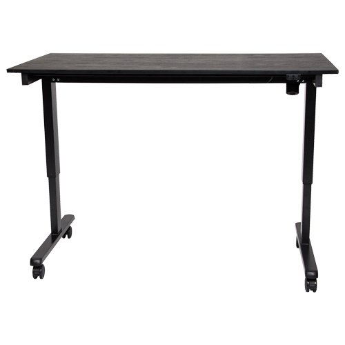 Adjustable Stand-Up Desk, Stand-Alone Desk, 45-1/4" H x 29-1/2" D, Black EastCoast Offshore Supplies