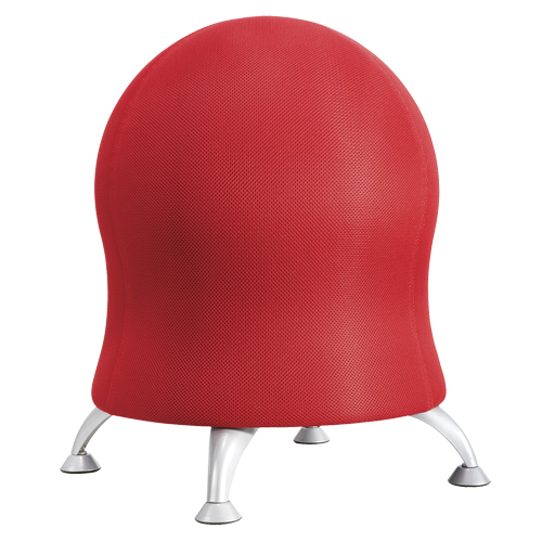 Zenergy Ball Chair, Fabric, Red, 250 lbs. Capacity EastCoast Offshore Supplies