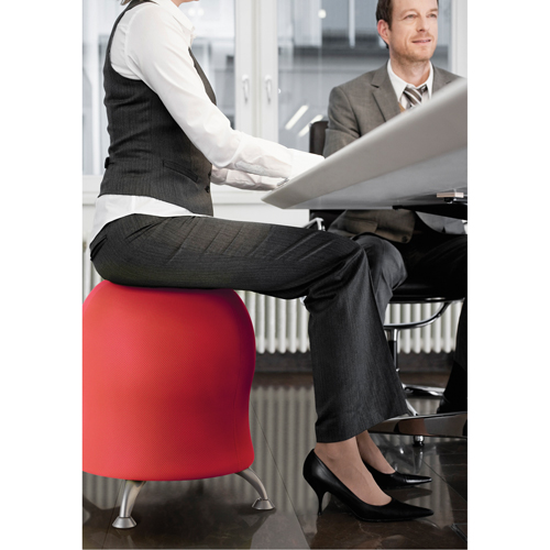 Zenergy Ball Chair, Fabric, Red, 250 lbs. Capacity EastCoast Offshore Supplies