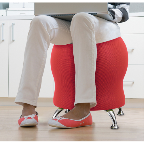 Zenergy Ball Chair, Fabric, Red, 250 lbs. Capacity EastCoast Offshore Supplies