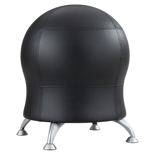 Zenergy Ball Chair, Vinyl, Black, 250 lbs. Capacity EastCoast Offshore Supplies