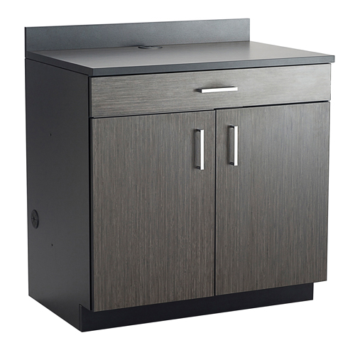 Armoire modulaire de base, M&eacute;lamine, 39" h x 36" la x 25" P, Nuit d'Asie/noir EastCoast Offshore Supplies