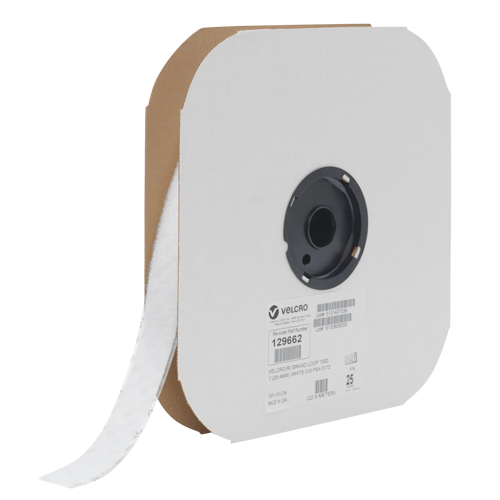 Ruban d'attaches, Boucle, 25 vg x 3/4", Cousu, Blanc EastCoast Offshore Supplies