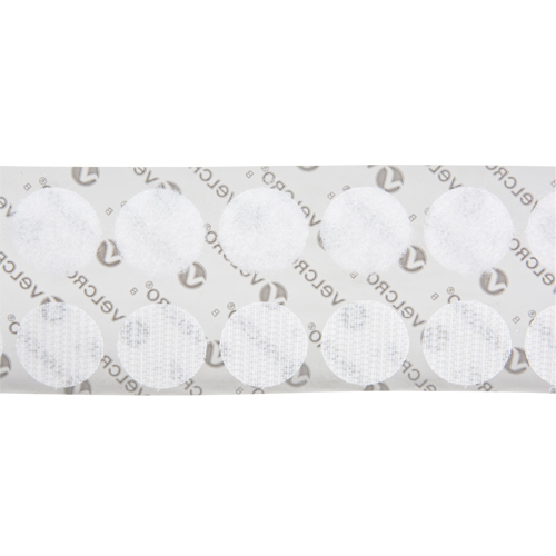 Attaches en jeton, Boucle et crochet, 3/4" dia., Adh&eacute;sif, Blanc EastCoast Offshore Supplies