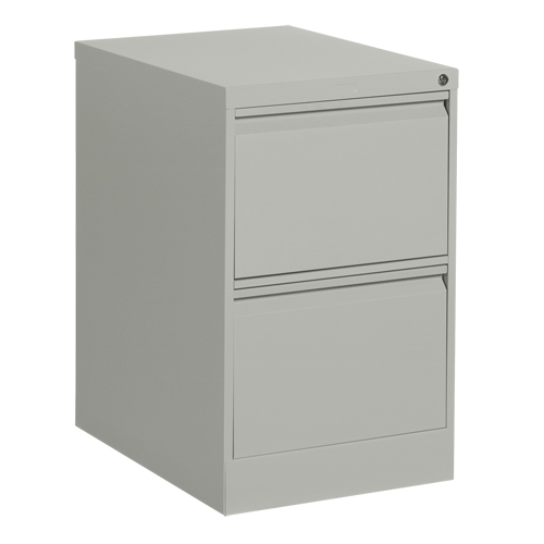 Vertical Filing Cabinet, Steel, 2 Drawers, 18-1/7" W x 25" D x 29" H, Grey EastCoast Offshore Supplies