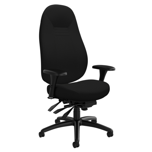 Chaise confortable &agrave; dos &eacute;lev&eacute;, Polyester, Noir, Capacit&eacute; 300 lb EastCoast Offshore Supplies