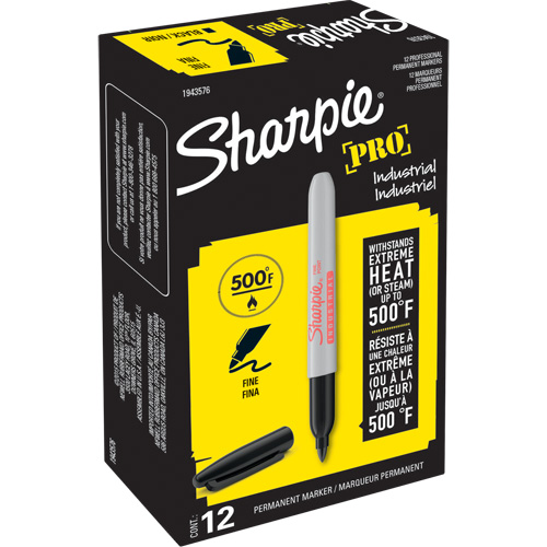 Marqueur permanent Pro, Noir, Pointe Fin EastCoast Offshore Supplies