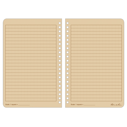 Side-Spiral Notebook, Soft Cover, Tan, 64 Pages, 4-5/8" W x 7" L EastCoast Offshore Supplies