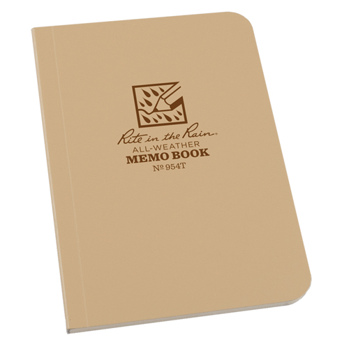 Memo Book, Soft Cover, Tan, 112 Pages, 3-1/2" W x 5" L EastCoast Offshore Supplies