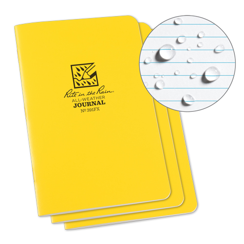 Carnet de notes, Couverture souple, Jaune, 48 Pages, 4-5/8" , 7"  EastCoast Offshore Supplies