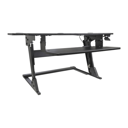 Poste de travail assis-debout Goya, Mod&egrave;le de bureau, 20" h x 42" la x 16" p, Noir EastCoast Offshore Supplies