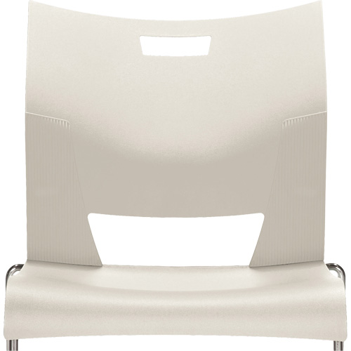 Chaise de formation sans bras Duet, Plastique, Hauteur 33-1/4", Capacit&eacute; 350 lb, Blanc EastCoast Offshore Supplies