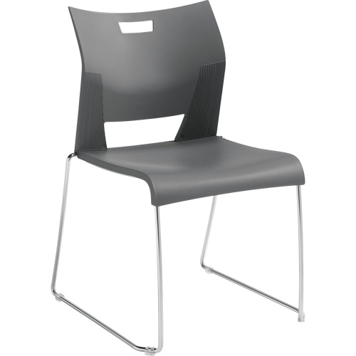 Chaise de formation sans bras Duet, Plastique, Hauteur 33-1/4", Capacit&eacute; 350 lb, Gris EastCoast Offshore Supplies