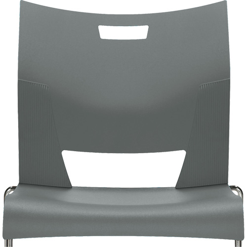 Chaise de formation sans bras Duet, Plastique, Hauteur 33-1/4", Capacit&eacute; 350 lb, Gris EastCoast Offshore Supplies