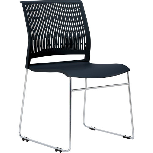 Activ Series Stacking Chairs, Polypropylene, 32-3/8" High, 275 lbs. Capacity, Black EastCoast Offshore Supplies