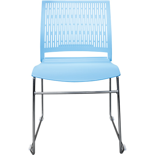 Chaises empilables s&eacute;rie Activ, Polypropyl&egrave;ne, Hauteur 32-3/8", Capacit&eacute; 275 lb, Bleu EastCoast Offshore Supplies