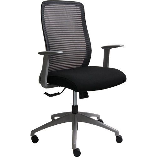 Era Series Adjustable Office Chair, Fabric/Mesh, Black, 275 lbs. Capacity EastCoast Offshore Supplies