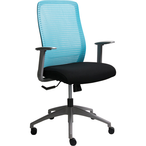 Era Series Adjustable Office Chair, Fabric/Mesh, Blue, 275 lbs. Capacity EastCoast Offshore Supplies