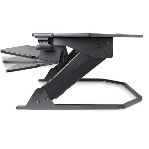 Goya Sit-Stand Corner Work Station, Desktop Unit, 20" H x 42" W x 37-4/5" D, Black EastCoast Offshore Supplies