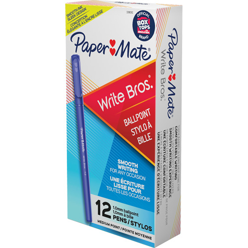 Stylo &agrave; bille Paper Mate Write Bros, Bleu, 1 mm EastCoast Offshore Supplies