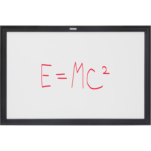 Black MDF Frame Whiteboard, Dry-Erase/Magnetic, 36" W x 24" H EastCoast Offshore Supplies