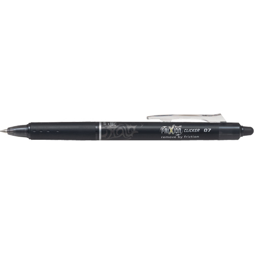 Frixion Point Clicker Pen, Black, 0.7 mm, Retractable EastCoast Offshore Supplies