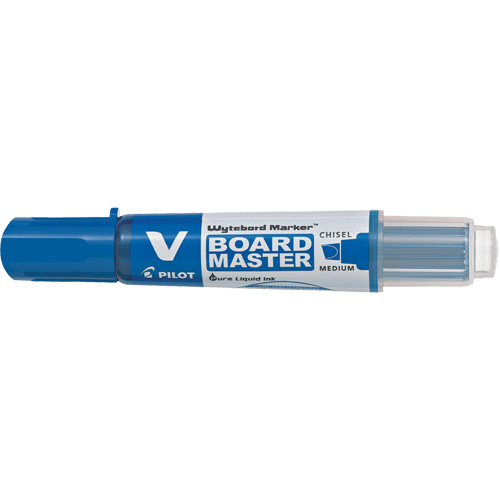 Marqueur effaçable &agrave; sec Vboard Master, Bleu, Pointe Ciseau EastCoast Offshore Supplies