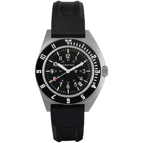 Montre Steel Navigator avec date sur ensemble bracelet en caoutchouc noir de trois morceaux, Num&eacute;rique, &agrave; piles, 41 mm, Noir EastCoast Offshore Supplies