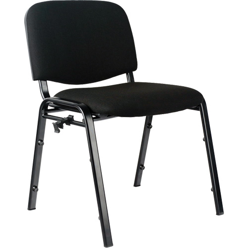 Stacking Chairs, Fabric, 32" High, 250 lbs. Capacity, Black EastCoast Offshore Supplies