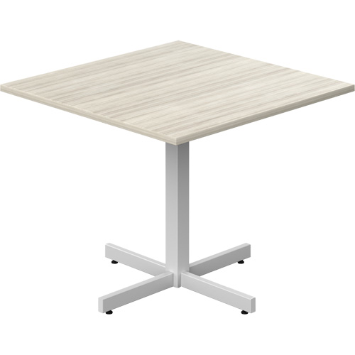 Newland Height-Adjustable Square Table, 36" L x 36" W x 29" H, 1" Top, Laminate, Tan EastCoast Offshore Supplies