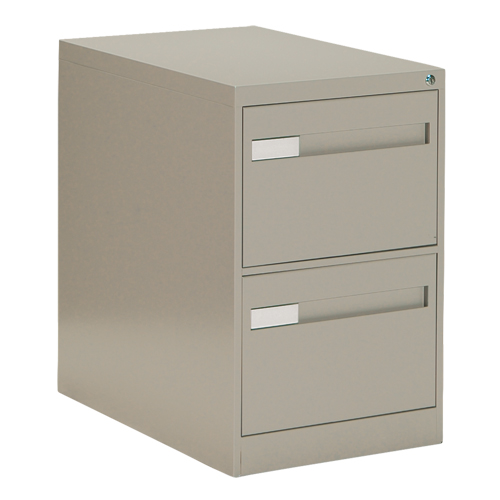 Vertical Filing Cabinet with Recessed Drawer Handles, 2 Drawers, 18.15" W x 26.56" D x 29" H, Beige EastCoast Offshore Supplies