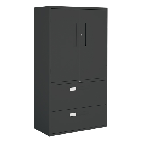 Multi-Stor Cabinet, Steel, 3 Shelves, 65-1/4" H x 36" W x 18" D, Black EastCoast Offshore Supplies