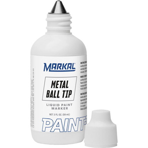 Marqueur Paint-Riter avec pointe en bille m&eacute;tallique, Liquide, Blanc EastCoast Offshore Supplies