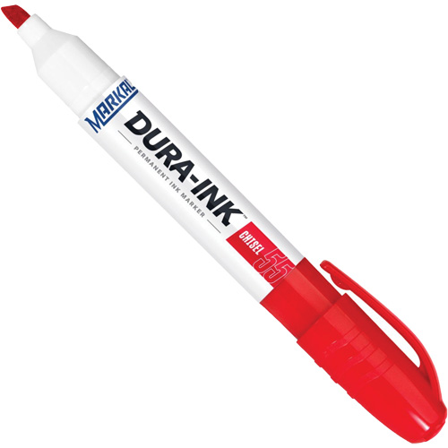 Marqueur Dura-Ink no 55, Rouge, Pointe Ciseau EastCoast Offshore Supplies