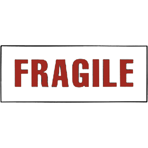 "Fragile" Special Handling Labels, 6" L x 2" W, Red on White EastCoast Offshore Supplies