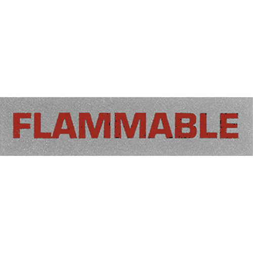 "Flammable" Special Handling Labels, 5" L x 2" W, Black on Red EastCoast Offshore Supplies