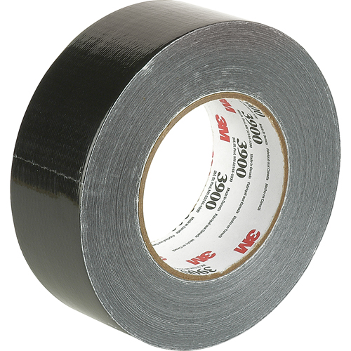 Rubans adh&eacute;sifs 3900 color&eacute;s de cat&eacute;gorie &eacute;conomique, 8 mils, Noir, 48 mm (2") x 55 m (180') EastCoast Offshore Supplies