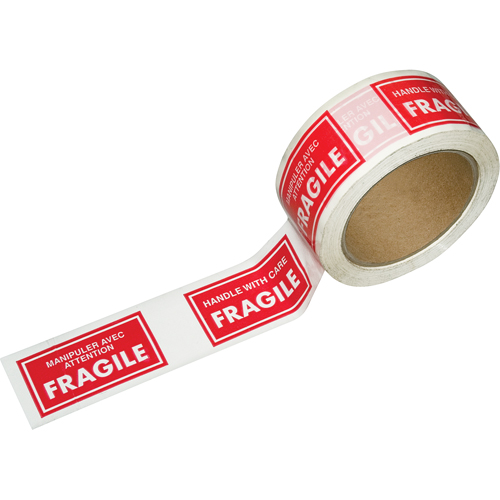 Pre-Printed Message Tapes, 1-7/8" W, White on Red EastCoast Offshore Supplies