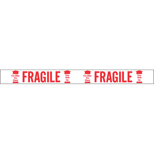 Bilingual Printed Tape – Fragile This Side Up , Red on White EastCoast Offshore Supplies