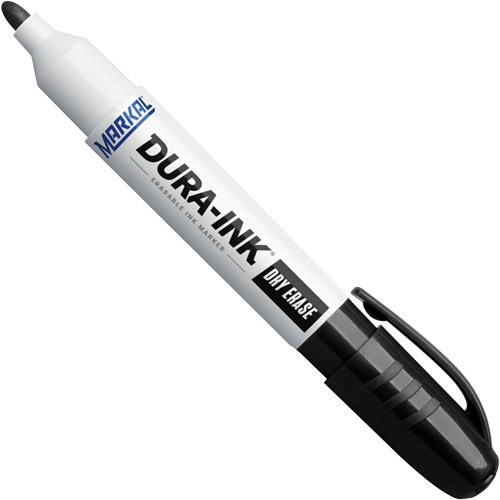Dura-Ink&reg; Dry Erase Ink Markers, Black, Bullet Tip EastCoast Offshore Supplies
